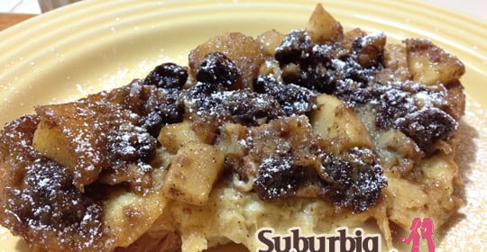 Baked French Toast with Apples and Cherries (#Recipe)