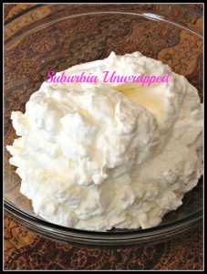 homemade whipped cream