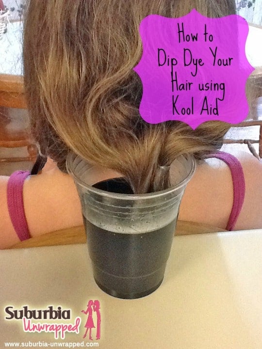 How to Dip Dye Your Hair Using Kool Aid - Suburbia Unwrapped