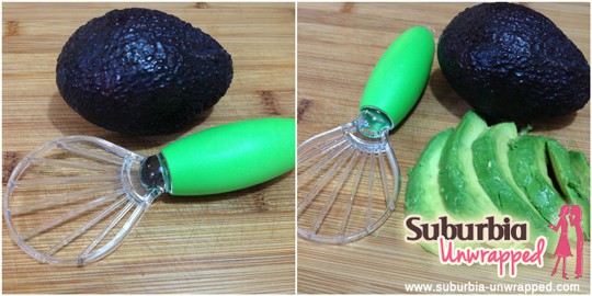 how to slice an avocado collage