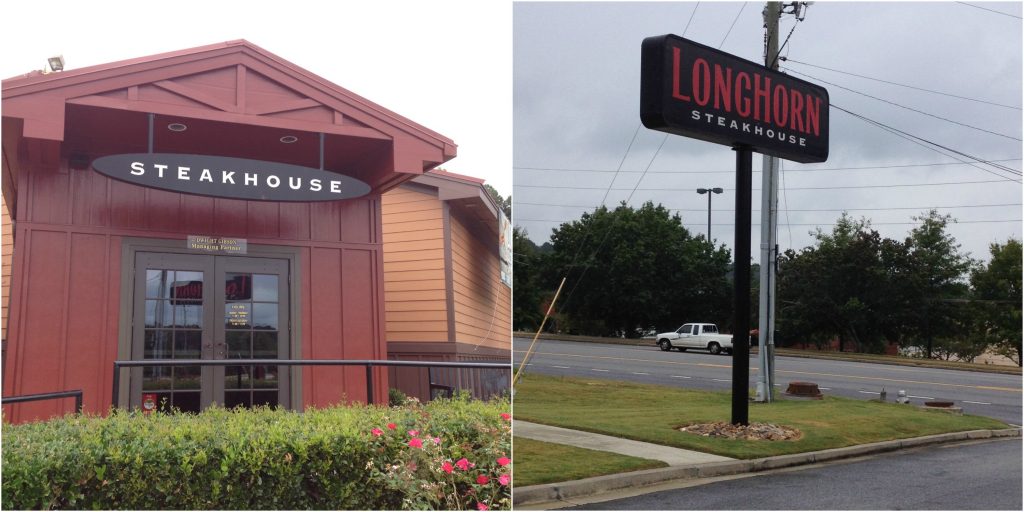 longhorn steakhouse collage