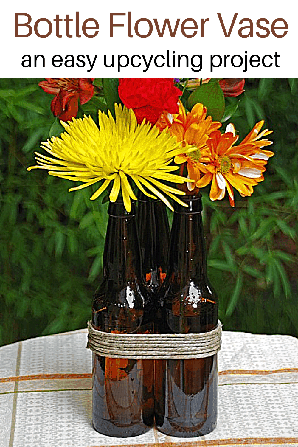 How to Make a Beer Bottle Flower Vase Suburbia Unwrapped