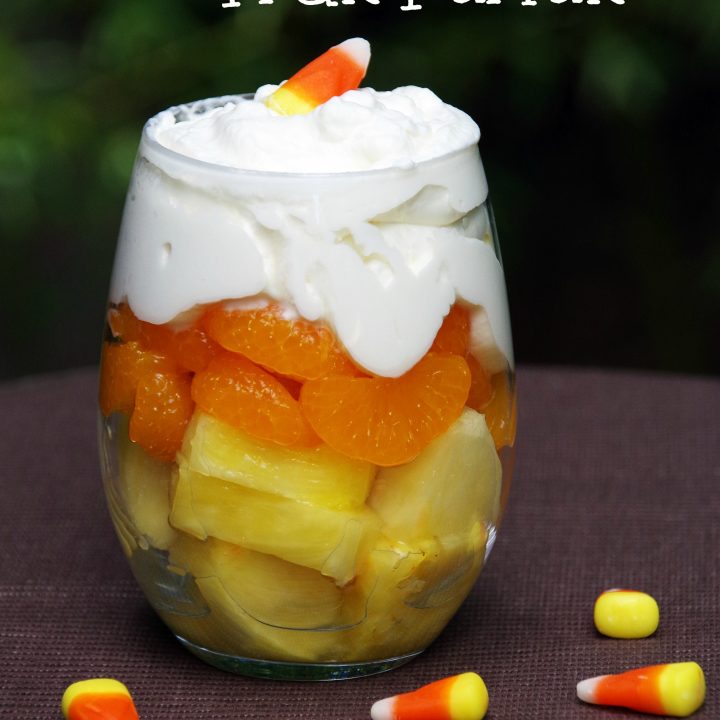 Candy Corn Fruit Parfait-image
