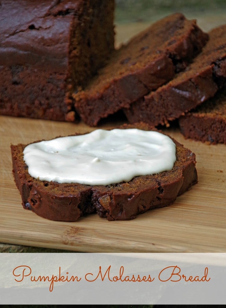 Pumpkin Molasses Bread with Candied Ginger