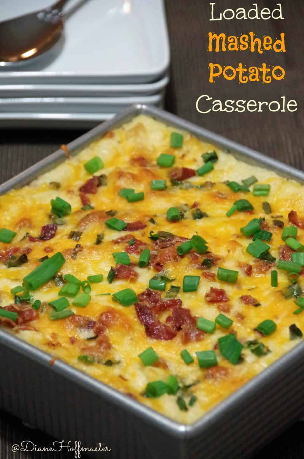 Loaded Mashed Potato Casserole Recipe -Suburbia Unwrapped
