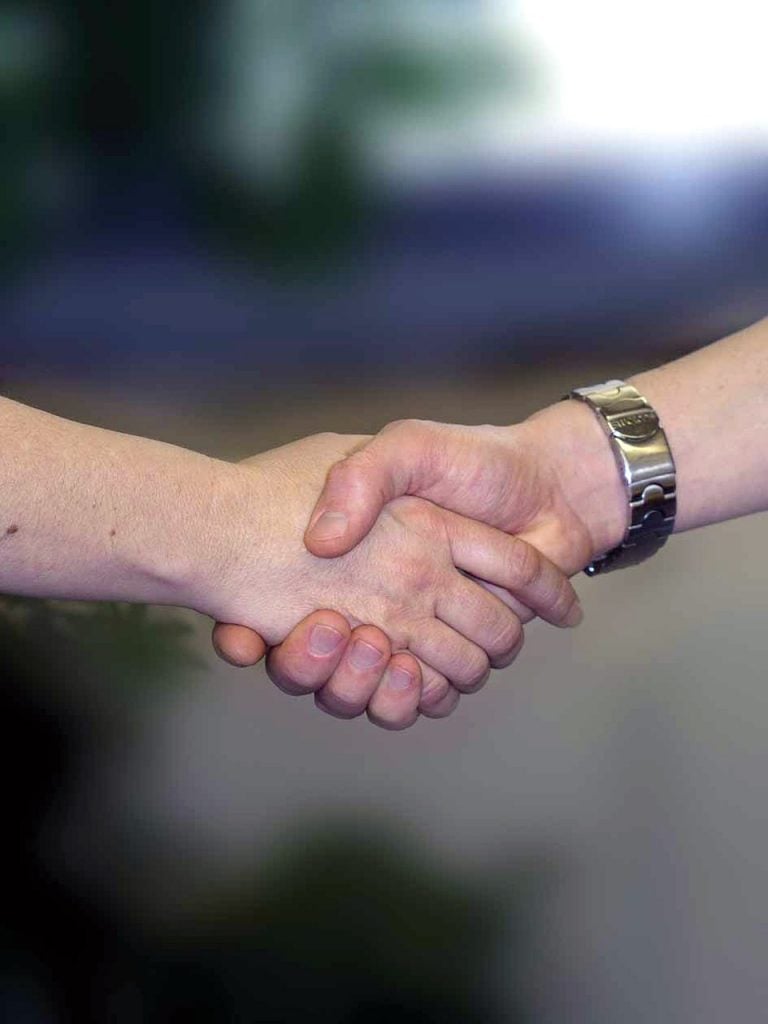 a handshake 