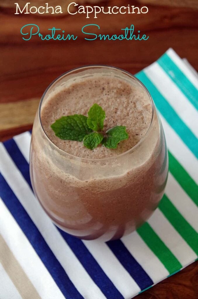 Mocha Cappucino Smoothie makes a healthy afternoon snack 2