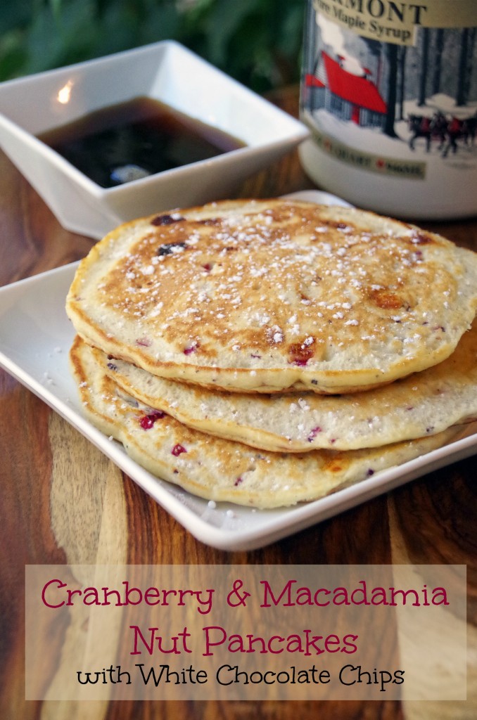 Cranberry and Macadamia Nut Pancake Recipe with White Chocolate Chips 2