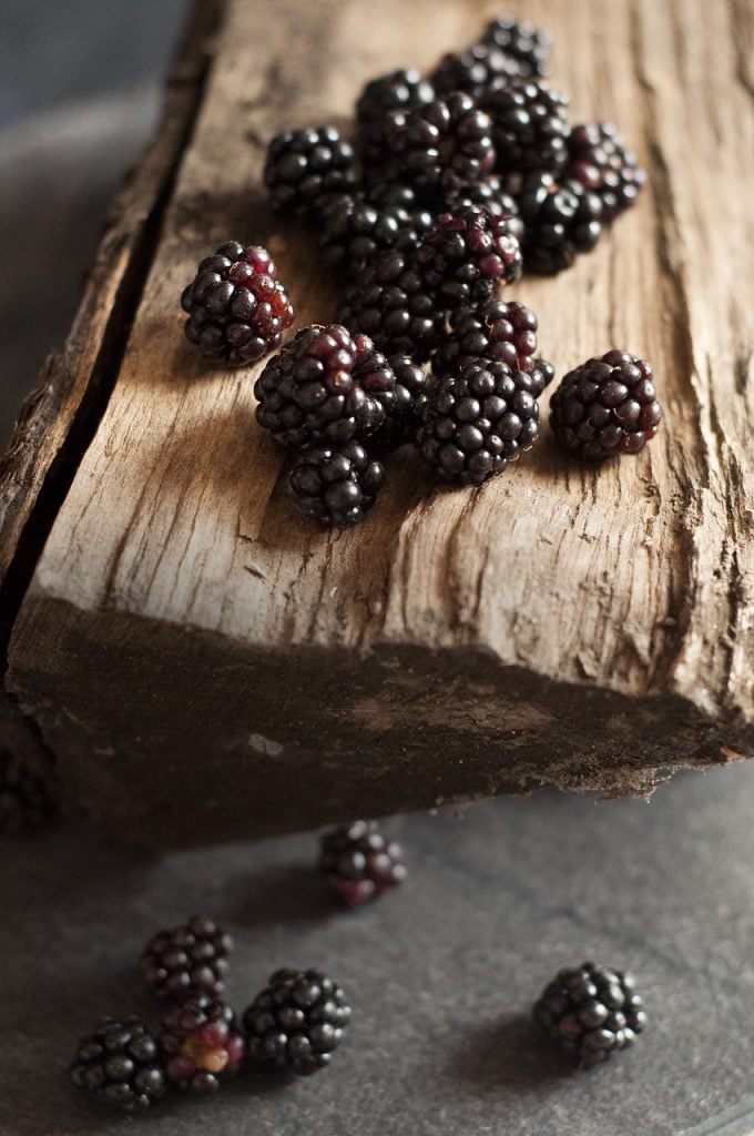 fresh blackberries