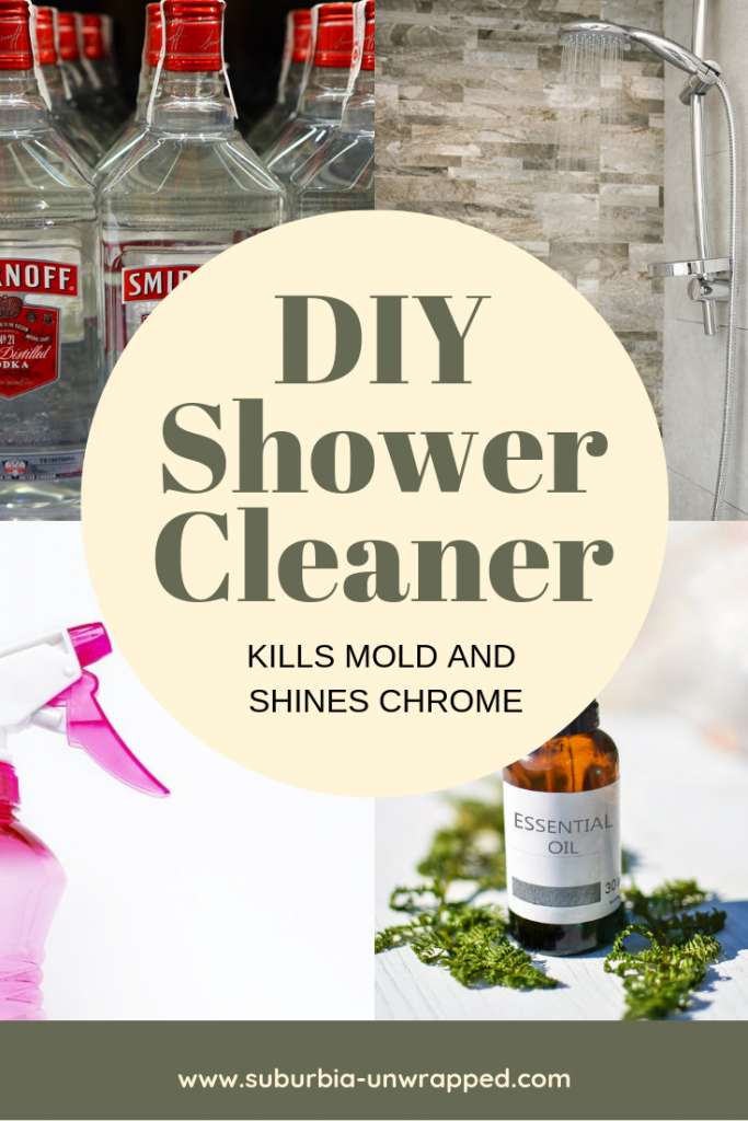 Easy DIY Shower Cleaner to Kill Mold and Shine Chrome