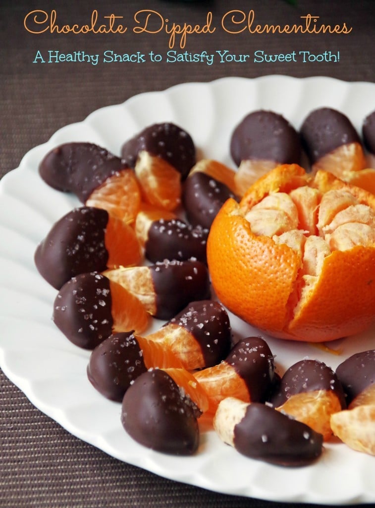 Chocolate Dipped Clementines Healthy Snack Recipe