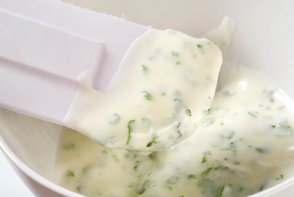 Bowl of homemade Ranch dressing