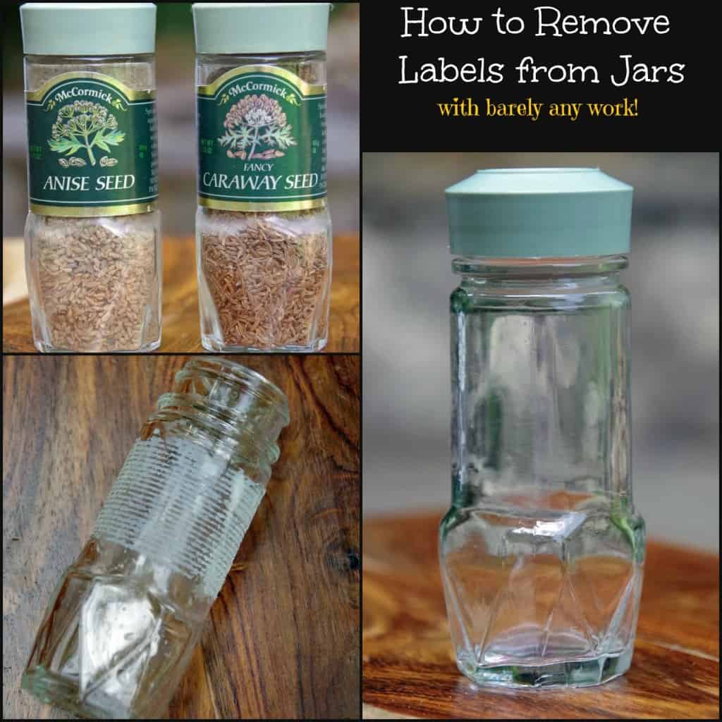 how to remove labels from jars