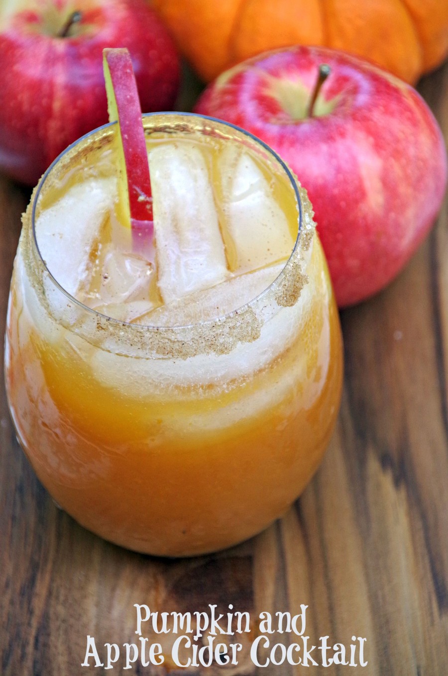 Fall Cocktail Recipe Pumpkin and Apple Cider Fizz