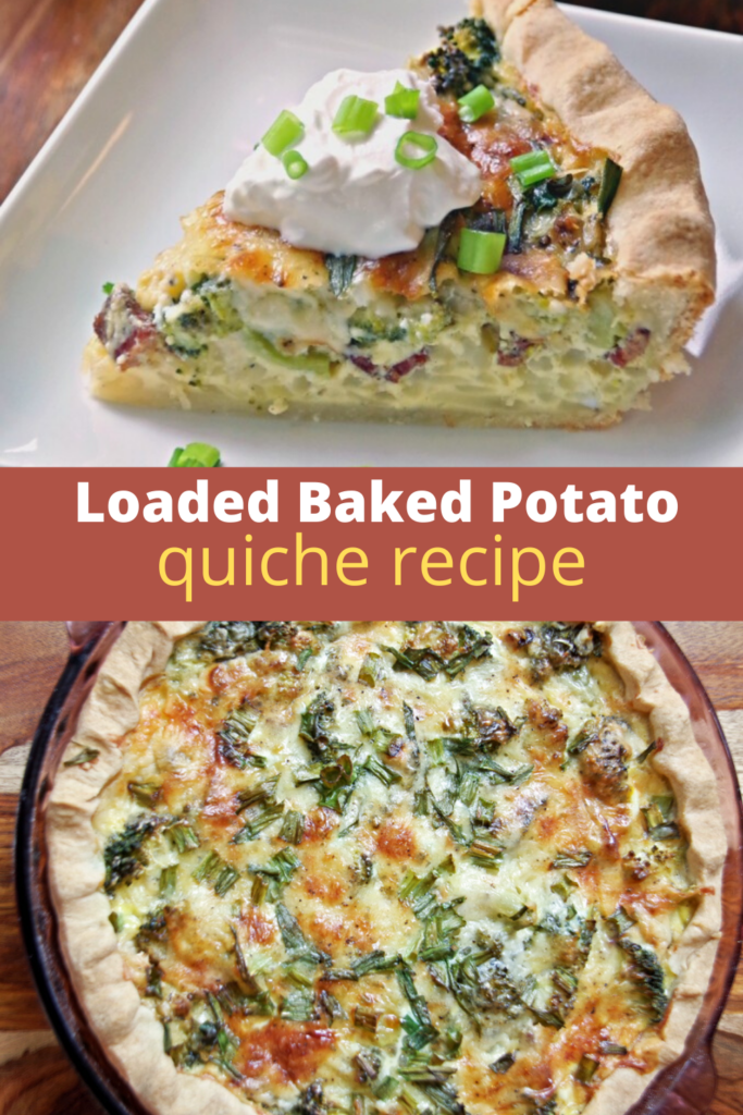 Loaded Baked Potato quiche recipe