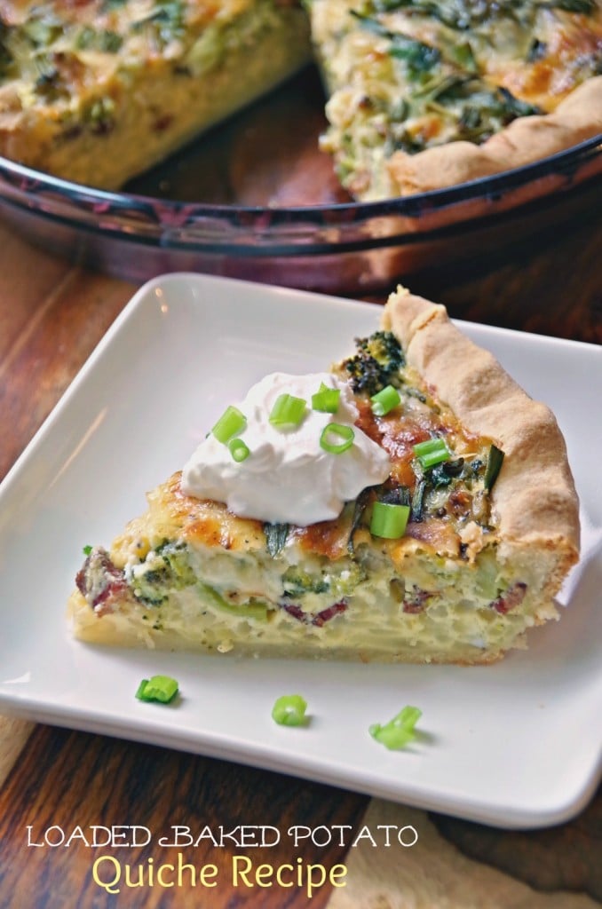 Loaded Baked Potato Quiche Recipe with Cabot Cheddar