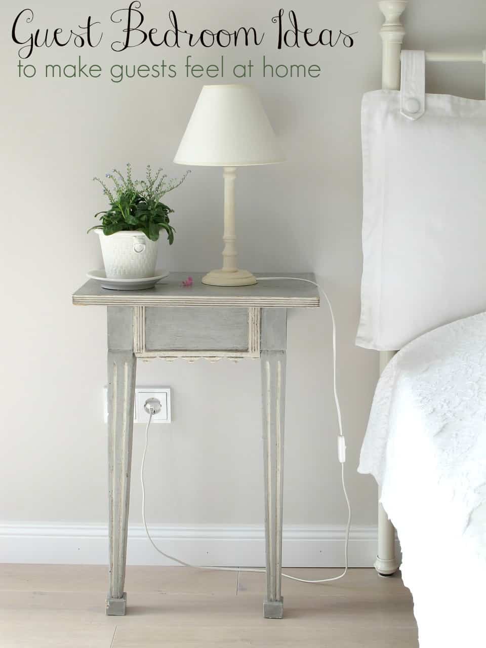 Having company? Check out these guest bedroom ideas to help your guests feel right at home!
