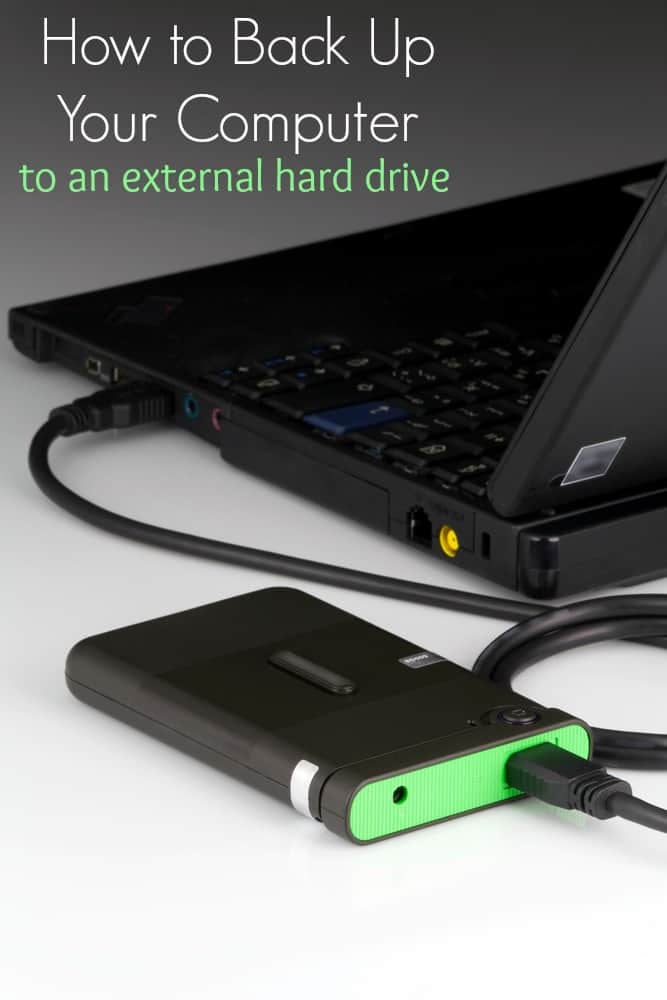 How to Back Up a Computer on an External Hard Drive