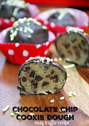 Chocolate Chip Cookie Dough Truffle Recipe - Suburbia Unwrapped