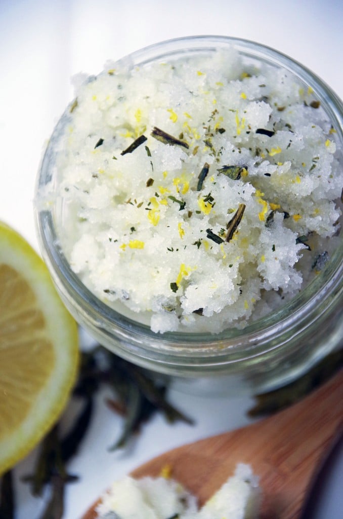 Lemon Sugar Hand Scrub Recipe with Green Tea