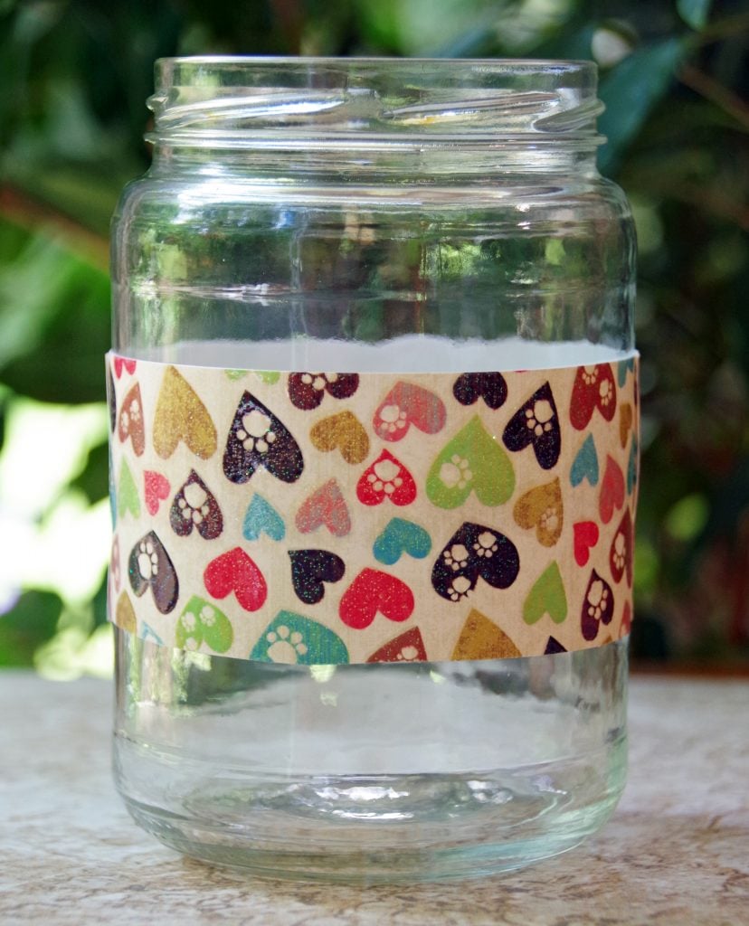 Easy Upcycled Dog Treats Jar 