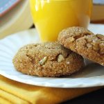 Pumpkin Ginger Snaps with Crystallized Ginger