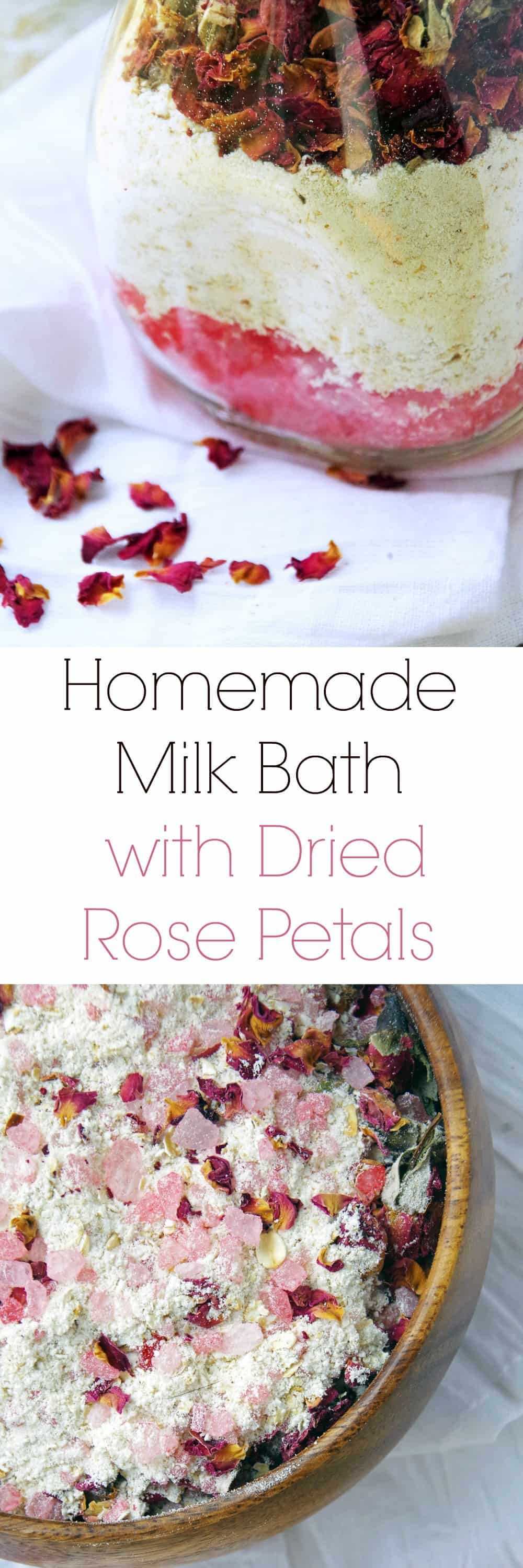Homemade Milk Bath Recipe with Dried Red Rose Petals Suburbia Unwrapped