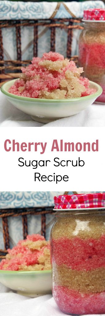 Cherry Almond Homemade Sugar Scrub Recipe for Body