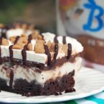 Decadent Peanut Butter Brownie Ice Cream Cake Recipe