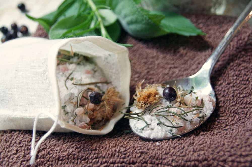 Sore Muscle Bath Soak with Fresh Herbs is the Perfect Sore Muscle Relief!