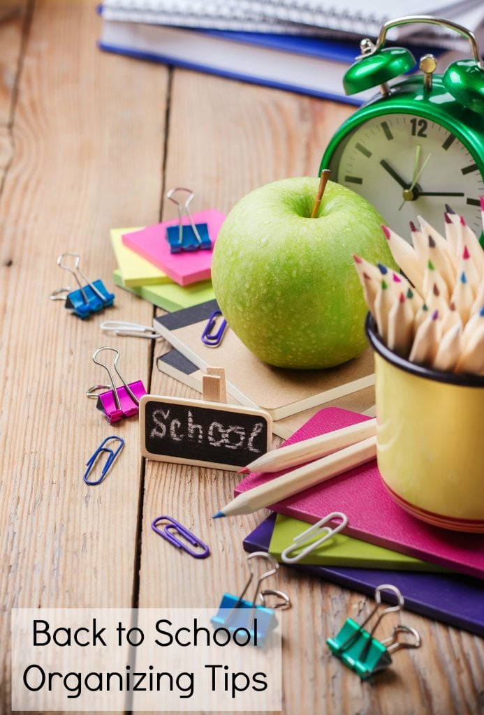 Back to School Organizing Tips for a Low Stress School Year