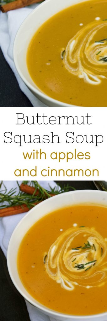 Easy Butternut Squash Soup Recipe with Apples and Cinnamon