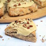 Banana Bread Scones Recipe with Easy Maple Glaze