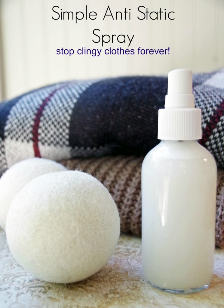 DIY Anti Static Spray and Getting Rid of Static Cling 