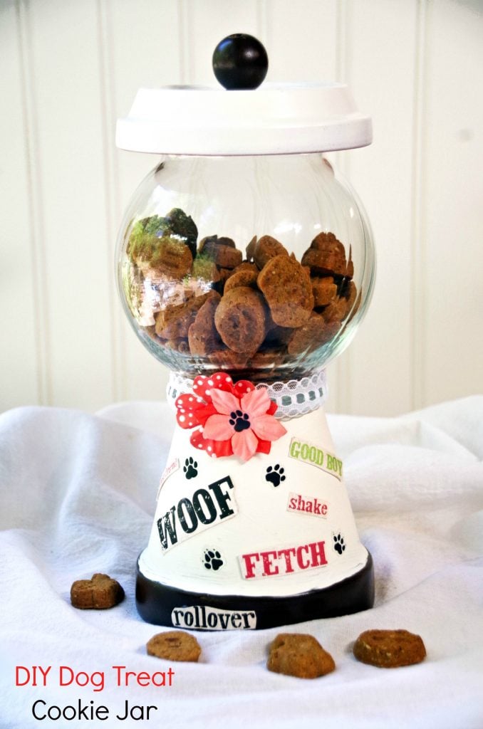 DIY Dog Treat Cookie Jar and Healthy Natural Dog Treats from Wellness