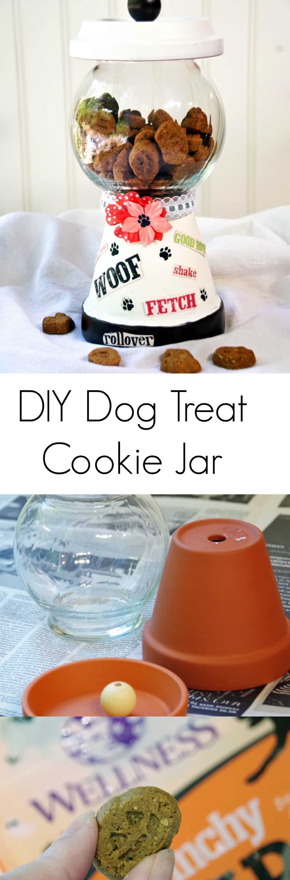DIY Dog Treat Cookie Jar and Healthy Natural Dog Treats