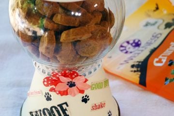 DIY Dog Treat Cookie Jar and Healthy Natural Dog Treats from Wellness