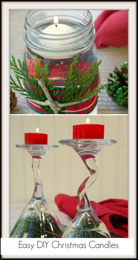 Easy DIY Christmas Candles