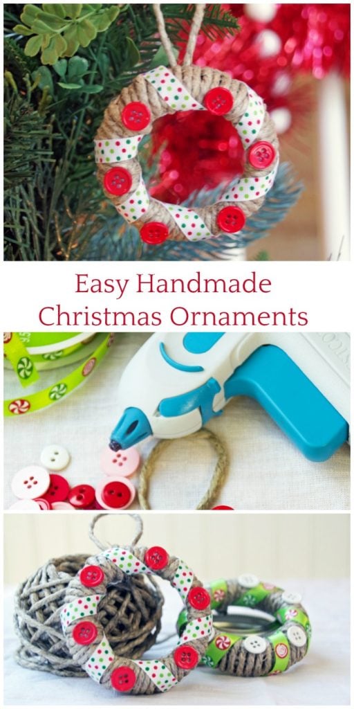 Make these Easy Handmade Christmas Ornaments with Mason Jar Lids 