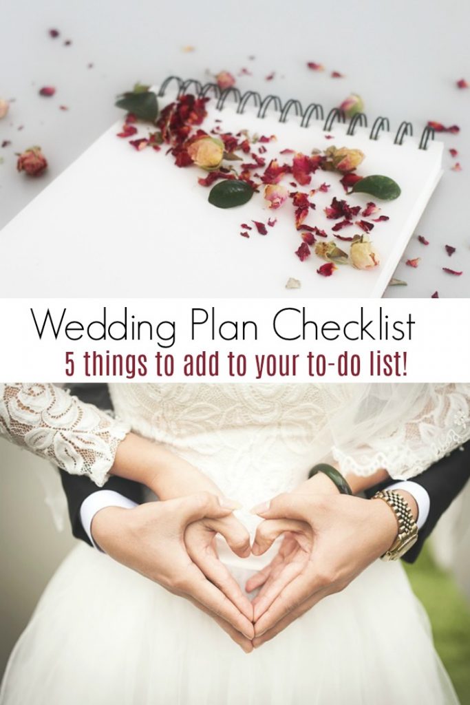 5 Things to Add to Your Wedding Plan Checklist