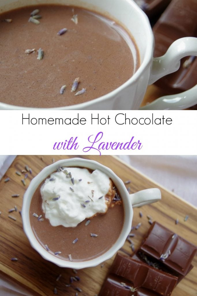 Creamy Homemade Hot Chocolate with Lavender