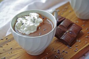 Homemade Hot Chocolate with Lavender