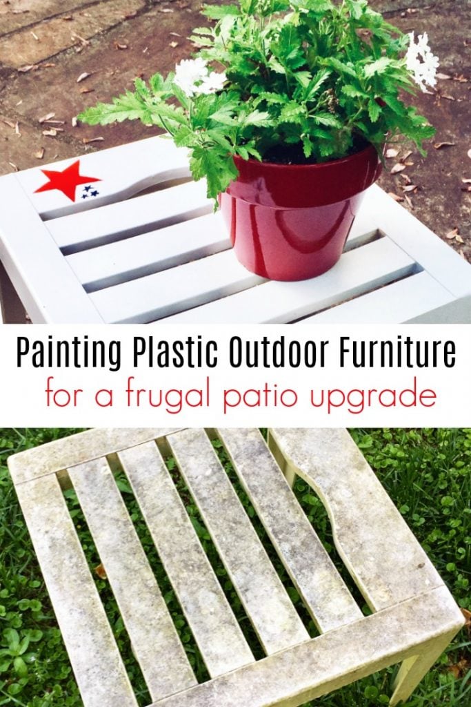 Spray Painting Plastic Outdoor Furniture for a Frugal Patio Upgrade