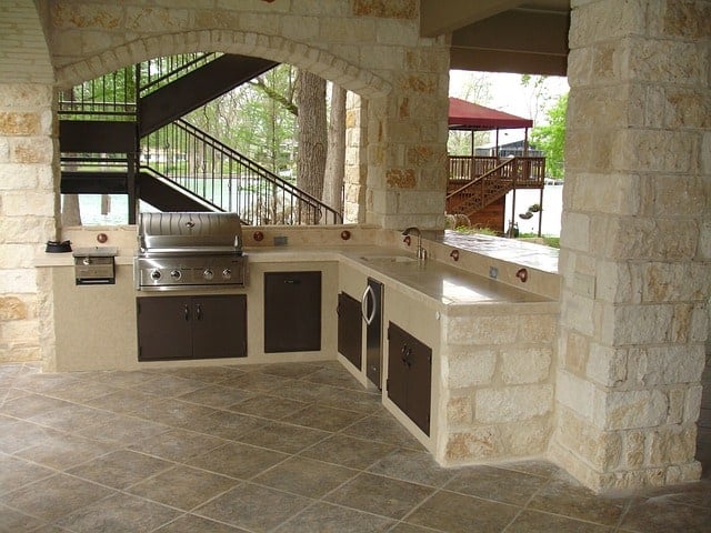 outdoor kitchen area for patio upgrade