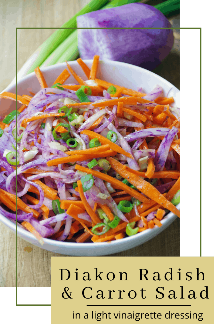 Carrot and Purple Daikon Radish Salad Recipe - Suburbia Unwrapped